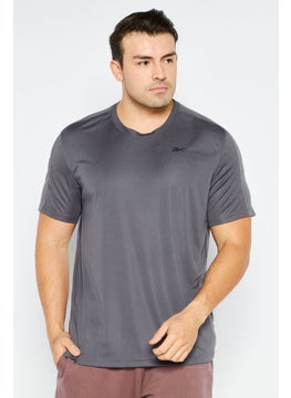 Buy Men Sportswear Fit Short Sleeves Training T-shirts, Grey in UAE