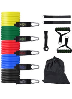 Buy Dorkis Resistance Bands Set, Fitness Bands 5 Stackable Tube Bands, Exercise Bands for Men and Women, Fitness Band Kit with 5 Fitness Tubes in Saudi Arabia