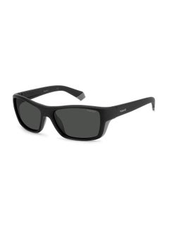 Buy Men's UV Protection Rectangular Sunglasses - Pld 7046/S Blackgrey 57 - Lens Size: 57 Mm in UAE