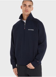 Buy Logo Half Zip Sweatshirt in UAE