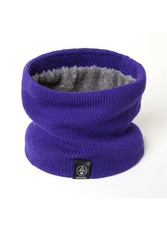 Buy Unisex Knit Neck Warmer Thick Winter ScarfWJ99-9 purple blue WJ99-9 purple blue in Saudi Arabia