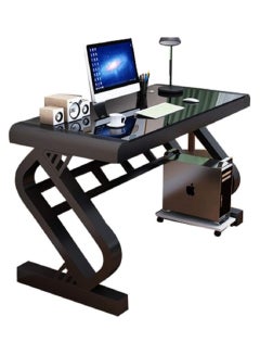اشتري طاولة ألعاب طاولة مكتب كمبيوتر، مكتب منزلي بسيط،مناسب لغرفة النوم ، مكتب خشبي بإطار فولاذي، مكتب كمبيوتر محمول للكمبيوتر الشخصي،مكتبدراسة في السعودية