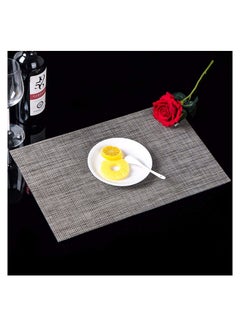 Buy Placemats for Dining Table Set of 4,Waterproof Wipeable Washable Kitchen Table Mats 30*45 cm in UAE