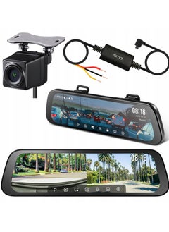 Buy Dash Cam S500 9.35 ''Touchscreen s500 Auto DVR 3k Super Kondensator Zwei Kanal HDR Sprach Steuerung 24h Park Front And Rear Set in UAE