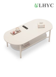 Buy 2 Tier Coffee Table Modern Rectangle Coffee Table for Living Room in Saudi Arabia