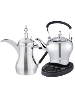 Buy Electric Arabic coffee maker black silver in Saudi Arabia