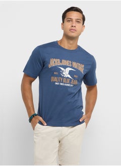 Buy Jprbluhudson Logo Print  Crew Neck T-Shirt in UAE