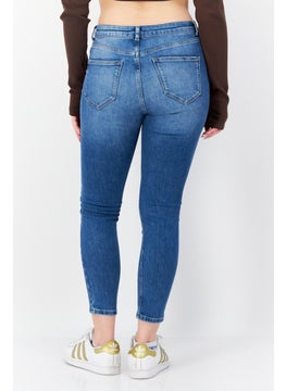 اشتري Women Petite Wash Stretchable Denim, Blue في الامارات