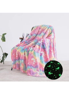 اشتري Glow in The Dark Blanket Personalized Blanket For Kids,50x60inch Throw Blankets Super Cozy Plush Soft Fleece Blanket for Girls Boys Birthday Gifts في السعودية