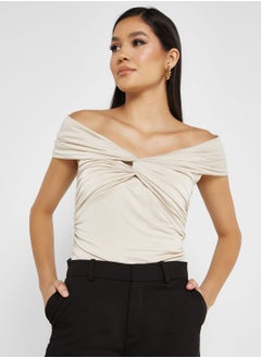 Buy Bardot Knot Detail Top in UAE