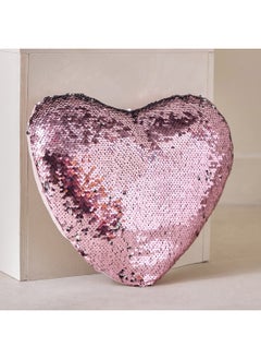 اشتري Flutterby Heart Sequin Cushion 32 x 11 x 32 cm في الامارات