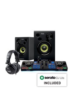 Buy Hercules DJ Starter Kit | Starlight USB DJ Controller with Serato DJ Lite Software, 15-Watt Monitor Speakers, and Sound-Isolating Headphones in UAE