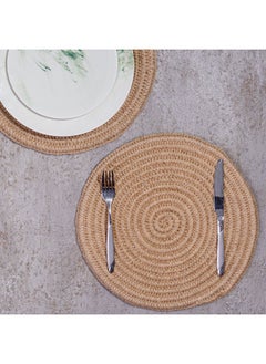 Buy 2-Piece Round Woven Placemats in Egypt