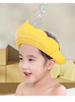 Buy Crown Baby Shower Cap Adjustable Baby Hair Washing Guard Bath Shield Visor Hat Eyes and Ears Head Protection Bath Shampoo Hat Waterproof Soft Silicone Shower Cap for Kids Toddler in UAE