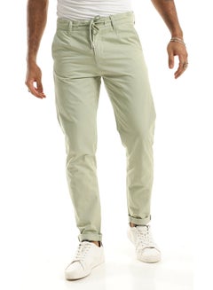 Buy Plain Regular Fit Mint Pants With Adjustable Drawstring in Egypt