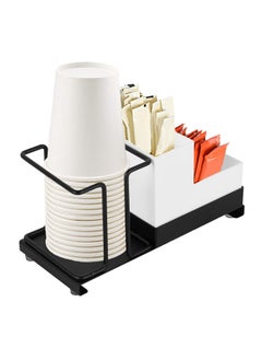 Buy Coffee Station Organizer Paper Coffee Cup Organizer Dispenser Kitchenware Paper Cup Dispenser Coffee Bar Bin Box for Milk Tea Shop Restaurant in UAE