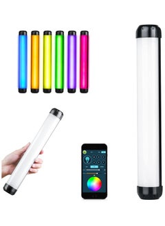 Buy Weeylite K21 RGB Handheld LED Video Light Wand, Photography Light Stick with Magnet and Color Dimming 2500K-8500K Built-in Rechargeable Battery APP Control Holder Light in Egypt