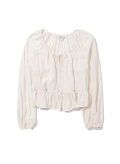 اشتري AE Long-Sleeve Embroidered Blouse في الامارات