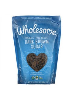 Buy Wholesome, Organic Dark Brown Sugar, 1.5 lbs (680 g) in UAE