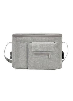 Buy Baby Stroller Diaper Storage Organizer Bag Grey in UAE