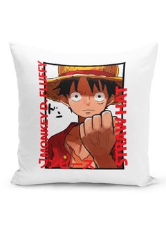 Buy One Piece Throw Pillow One Piece Couch Cushion Fist Accent Pillow Monkey D. Luffy Straw Hat-Manga Fan Gift in UAE
