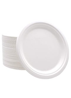 Buy Bagasse Biodegradable Plate 9 Inch 25 Pieces in UAE