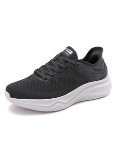 Buy SKYVIEW Men's Slip-ins Running Shoes Comfortable Lightweight Sports Walking Shoes Lace-Up Tennis Breathable Athletic Gym Workout Cross Training Sneakers Grey in UAE