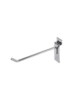 اشتري K 06 12 Inch x 6Mm Chrome Plated Slide Board Straight Display Hooks For Panel Heavy Duty Hanging For Bathroom Kitchen Home في الامارات