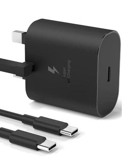 Buy 45W USB C Charger for Samsung Galaxy S22/S22+/S21/S21 FE/S21 Ultra/S20/A23//A32/A33/A53/A73, Type C PD3.0 & PPS Super Fast Charger Plug with 1.5m Charging Cable in UAE