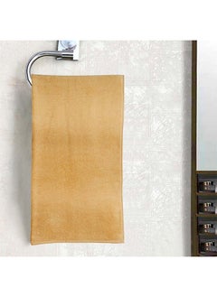 Buy Cloud Touch Super Fine Zero Hand Towel 100% Cotton Pile Lightweight Everyday Use Hand Towels Ultra Soft And Highly Absorbent For Bathroom L 50 x W 80 cm Beige in UAE