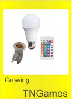 Buy Color Remote Control Bulb, Available in 16 Colors,Personalized Fill Light Photo Light,Warm Bulbs in The Bedroom,Night Light,E27 Screw Mouth,There Are Also Lamp Holders and Remote Controls in Saudi Arabia