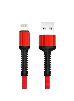 Buy LDNIO LS63 Mobile Phone 2.4A Fast Charging Lightning USB Cable, 1m - Red in Egypt