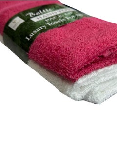 Buy 2 Pieces Hand Towel-Assorted Colour-Home Use-Gym Use-Kitchen Use-Multi-purpose in UAE