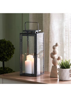 اشتري Eldora Galvanised Metal Modern Lantern with Handle 16 x 40 x 16 cm في الامارات