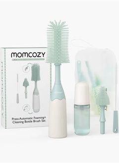 Buy Push-Press Bottle Brush Kit - Innovative Foam-Creating Design for Baby Bottles, Pumps and More in UAE