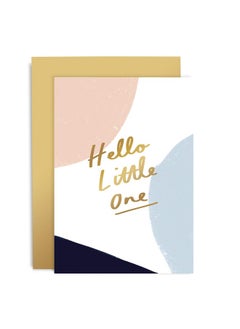 اشتري Old English Co. New Baby Cardhello Little One Brushwork A6 ; Newborn Baby Greeting Cards For Boys & Girls ; Congratulations For Mum Dad & Parent ; Baby Shower Pregnancy Announcement Milestone في السعودية