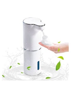 اشتري Automatic Hand Soap Dispenser, 300ml Touchless Rechargeable Foaming 3-Level Adjustable Foam Volume, Wall Mounted Waterproof Dispenser for Smart Home Bathroom Kitchen في السعودية