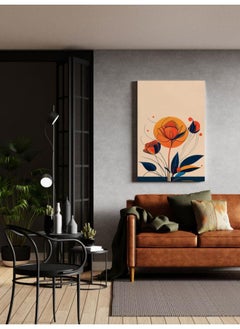 Buy Orange roses like the sun Printed canvas wall art 60x40 cm in Egypt