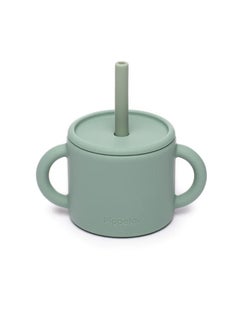 اشتري Silicone Cup And Straw Meadow Green في الامارات