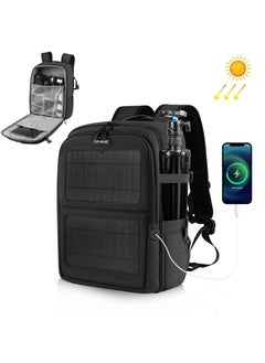 Buy Solar Power Waterproof Camera Bag Case Travel DSLR Camera Backpack for SLR DSLR, Lenses, Accessories Backpack Laptop Tablet Backpack Compatible for Sony/Canon/Nikon Camera and Lens Tripod Accessories in Saudi Arabia