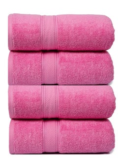 Buy Bliss Casa Cove 100% Cotton Bath Towels (4 Pack, 50 x 90 CM) 500 GSM Cotton Bath Towel Set for Home, Hotels, Pool & Beach in UAE