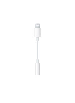 Buy Lightning to 3.5mm Female AUX Audio Adapter for iPhone - White | iOS Compatible in UAE