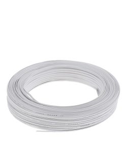 Buy DKURVE® Telephone Cable 4 core roll rj11 flat telephone cable WHITE 70m/ 240Feet in UAE