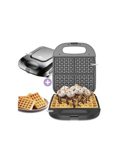 Buy DSP Berries Waffle Maker 1400W KC1160 Indicator Light Plastic Body Non-Stick Coating Overheat Protection Non-Slip Feet 1 Year Warranty _Black in Egypt