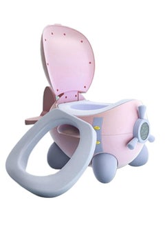 Buy Potty Training Toilet,Children's toilet, Toddler Potty Chair with Soft Seat, Removable Potty Pot,Little airplane Toilet Seat Potty (pink) in UAE