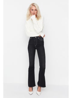 Buy Black High Waist Flare Jeans TWOSS22JE0460 in Egypt