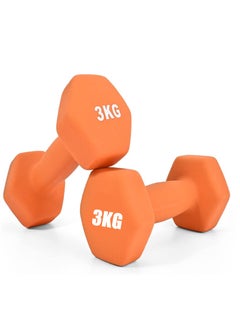 اشتري Dumbbell weight lifting exercises-Orange/3KGx2 في الامارات