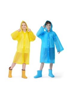 Buy Kids Waterproof Raincoat, EVA Portable Rain Poncho, for Girls Boys Toddler Rainwear Rain Jacket Cape, Reusable Children Raincoat for Outdoor Climbing Cycling Hiking Camping in Saudi Arabia