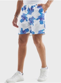 Buy Graphic Drawstring Shorts in UAE