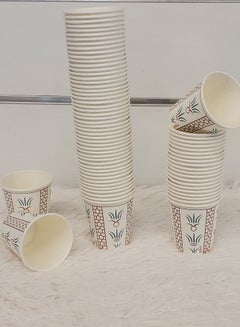اشتري Heritage Printed White 50 Piece Disposable Paper Cups Set في السعودية
